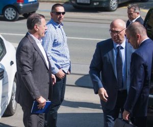 28.05.2018., Osijek - Na Zupanijskom sudu nastavljeno je sudjenje Zdravku Mamicu i ostalima za izvlacenje novca iz Dinama. Odvjetnik Veljko Miljevic. 

Photo: Davor Javorovic/PIXSELL