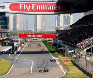 epa08212821 (FILE) - General view of the racetrack during the Chinese Formula One Grand Prix at the Shanghai International Circuit in Shanghai, China, 12 April 2015 (re-issued on 12 February 2020). The 2020 Chinese Formula One Grand Prix has been postponed due to the outbreak of the novel coronavirus (Covid-19) in China.  EPA/WU HONG *** Local Caption *** 51884414