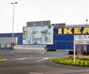 epa08302897 An empty car park at an Ikea store in Delft, The Netherlands, 18 March 2020. The company will keep its thirteen stores in the Netherlands closed until further notice due to the coronavirus outbreak. The Swedish company does this to ensure the health of its staff and customers.  EPA/STEPHAN VAN DEN BOS