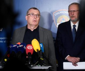 12.03.2020., Zagreb - Ravnateljstvo civilne zastite, stozer za borbu protiv korone odrzao je konferenciju za medije. Krunoslav Capak, Alemka Markotic, Vili Beros, Davor Bozonovic. 
Photo: Marko Lukunic/PIXSELL