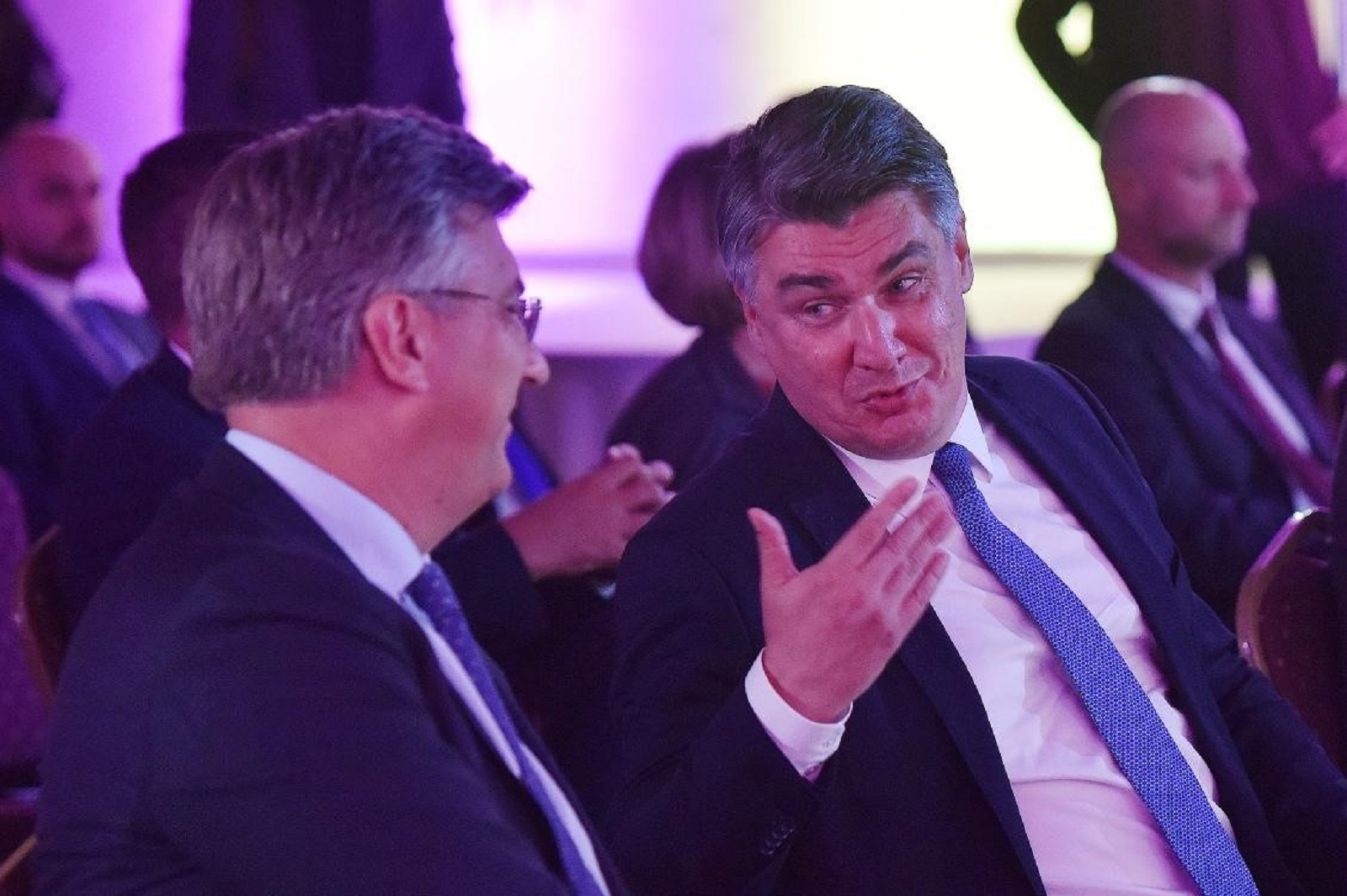 08.09.2020., Varazdin - Predsjednik Vlade Andrej Plenkovic i predsjednik RH Zoran Milanovic prisustvovali su svecanoj sjednici Varazdinske zupanije. Photo: Vjeran Zganec Rogulja/PIXSELL