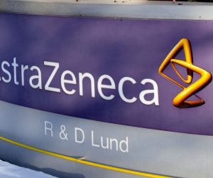 epa08959305 (FILE) - A file photo dated 02 March 2010 showing the company sign outside the Pharmaceutical company AstraZeneca research and development plant in Lund, Sweden (reissued 23 January 2021). Media reports on 23 January 2021 state  AstraZeneca, that was to deliver some 80 million doses of its vaccine starting in March 2021 to European countries, has said it would cut its Covid-19 vaccine deliveries by 60 per cent, or 31 million doses, in the 1st quarter 2021. AstraZeneca cited production problems as reason for the delivery issues.  EPA/DRAGO PRVULOVIC SWEDEN OUT *** Local Caption *** 53679653