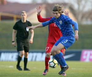 27.03.2018., stadion Radnik, Velika Gorica - Kvalifikacijska utakmica za Euro U21 koji ce se odrzati u Italiji 2019. godine, skupina 1, 7. kolo, Hrvatska - Moldavija. Victor Stina, Borna Sosa. Photo: Goran Stanzl/PIXSELL