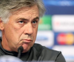 23.10.2012., Zagreb, Maksimir- Konferencija za novinare FC PSG-a uoci sutrasnje utakmice 3. kola Lige prvaka protiv GNK Dinama.Carlo Ancelotti.
Photo: Igor Kralj/PIXSELL