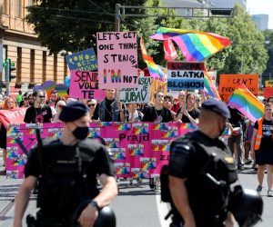 03.07.2021., Zagreb - 20. Povorka ponosa LGBTIQ osoba i obitelji Zagreb Pride 2021 pod sloganom "Prajd zauvijek". Photo: Jurica Galoic/PIXSELL