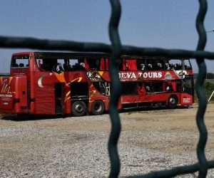 27.07.2021., Slavonski Brod - Autobus u kojem je zivot izgubilo deset putnika, a vise od cetrdeset je ozlijedjeno biti ce podvrgnut dodatnom prometnom vjestacenju. Photo: Ivica Galovic/PIXSELL