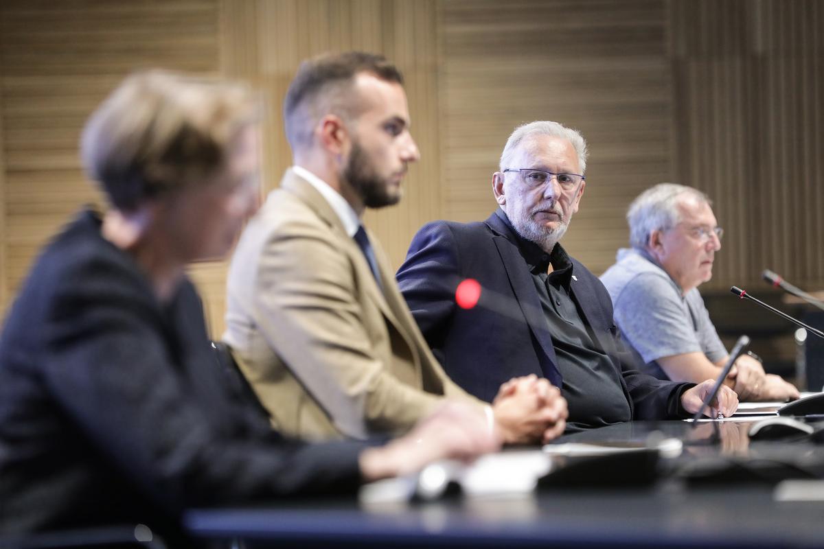 01.10.2021., Zagreb - Konferencija za medije Stozera civilne zastite RH u Nacionalnoj i sveucilisnoj knjiznici. 
Photo: Robert Anic/PIXSELL