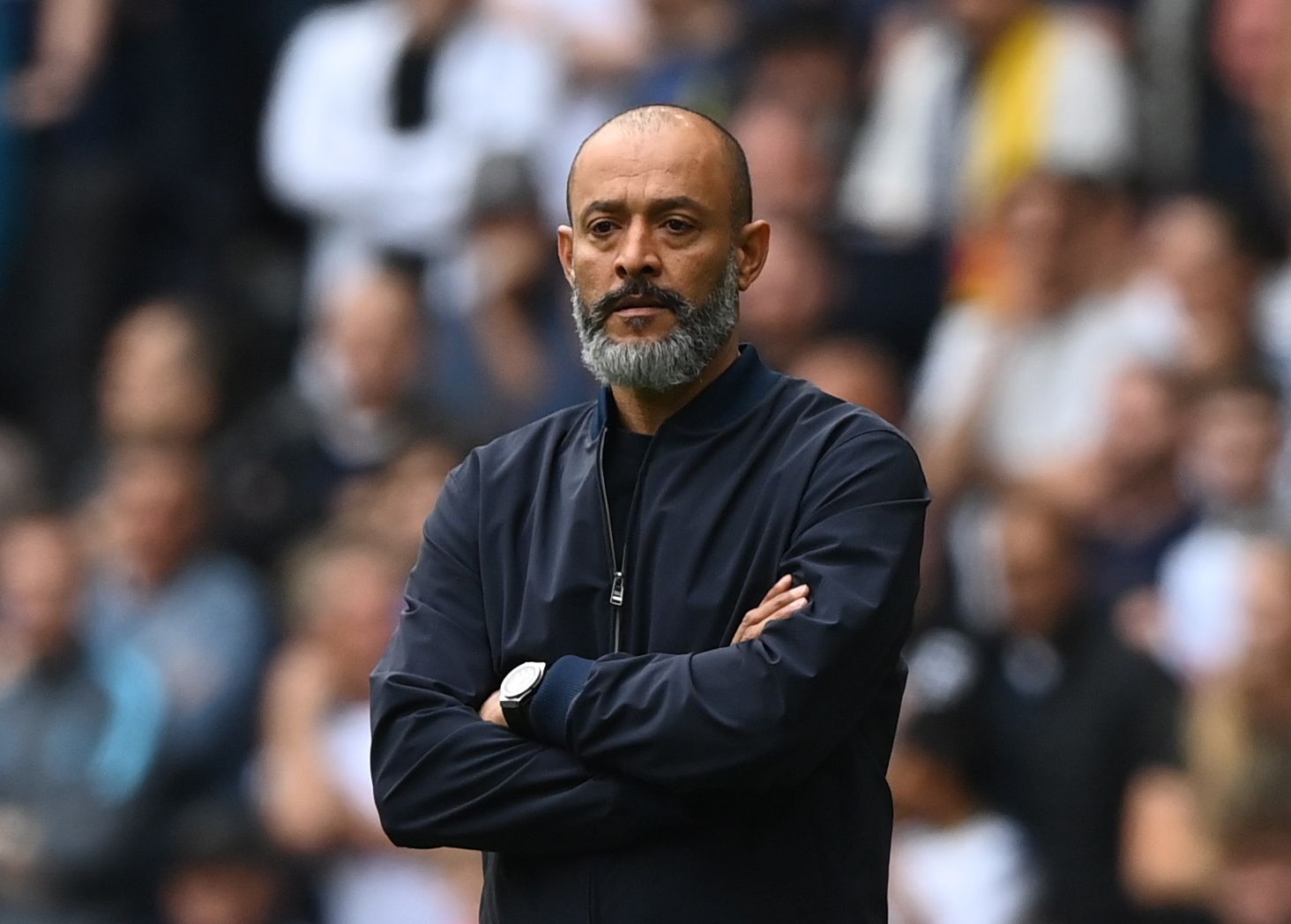 epa09557227 (FILE) - Tottenham manager Nuno Espirito Santo during the English Premier League match between Tottenham Hotspur and Watford in London, Britain, 29 August 2021 (reissued 01 November 2021). Tottenham Hotspur have sacked manager Nuno Espirito Sant, the club said in a statement on 01 November 2021.  EPA/FACUNDO ARRIZABALAGA EDITORIAL USE ONLY. No use with unauthorized audio, video, data, fixture lists, club/league logos or 'live' services. Online in-match use limited to 120 images, no video emulation. No use in betting, games or single club/league/player publications. *** Local Caption *** 57139262