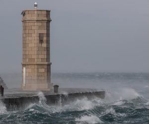 25.01.2019., Senj - Orkanska bura koja od jucer puse u ovom primorskom gradicu prelazi i preko sto sedamdeset kilometara na sat. 
Photo: Robert Anic/PIXSELL