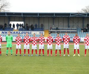 10.11.2021., Karlovac, stadion Branko Cavlovic Cavlek - Kvalifikacijska utakmica ua Euro U-19, Hrvatska - Gibraltar.