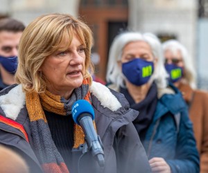 14.01.2021., Pula - Na Forumu je odrzana konferencija za medije povodom osnivanja politicke platforme Mozemo! Pula. Koviljka Askic Photo: Srecko Niketic/PIXSELL