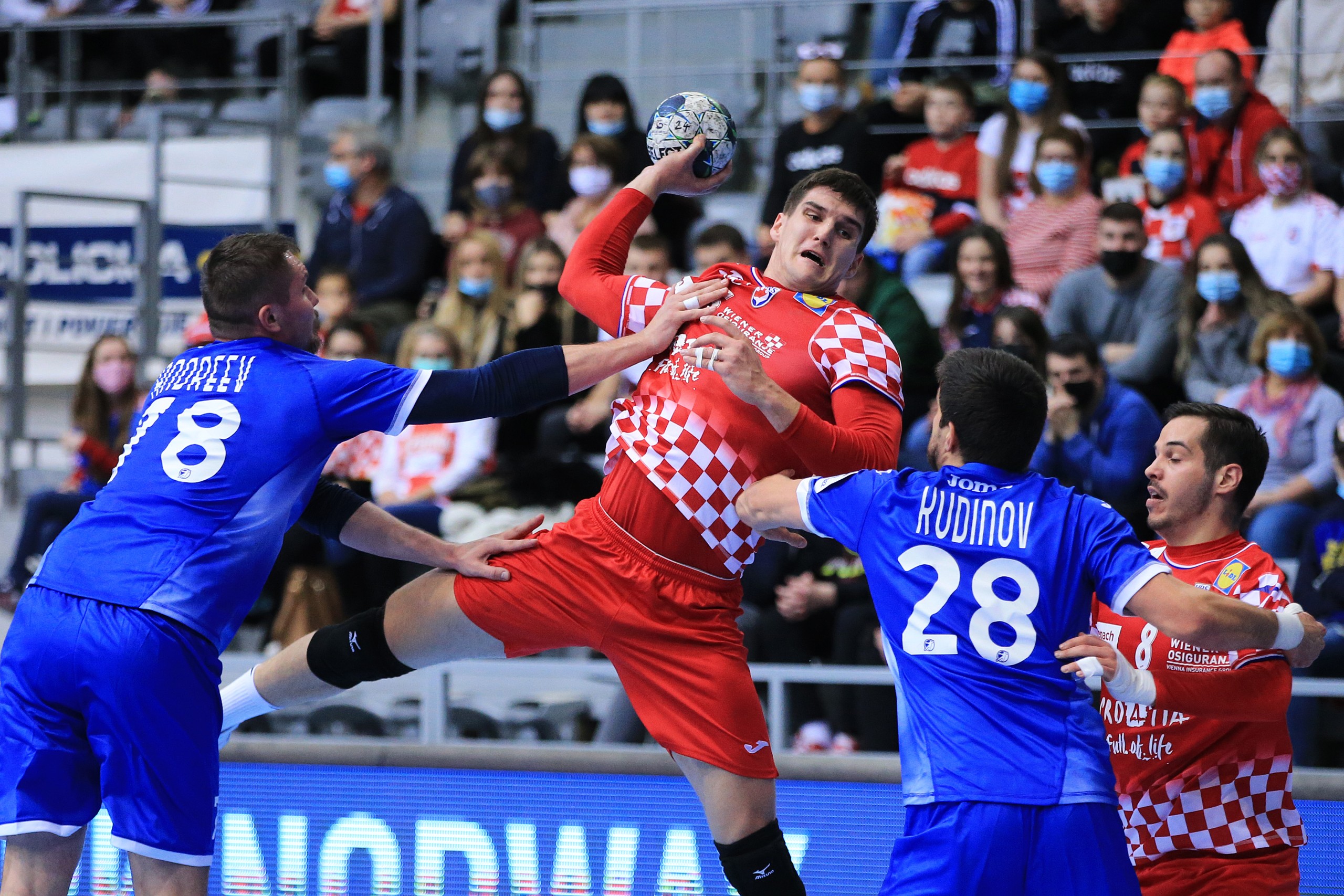 Osijek.Hrvatska.07.01.2022.Dvorana Gradski vrt. Croatia cup 2022. Prijateljska utakmica 2 Kola.Hrvatska-Rusija
Na fotografiji:Halil Jaganjac
Foto:Marko Mrkonjic