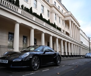 epa09716143 Belgravia's Eaton Square also known as Red Square by Russian residents in London, Britain, 29 January 2022.  The American government are continuing to pressure the UK over fears that any sanctions imposed on Russia over potential conflict in Ukraine could be ineffective due to the amount of Russian wealth in London. The US, UK and a host of other NATO countries have threatened to impose sanctions on Russia should President Vladimir Putin invade Ukraine. However, the US authorities are concerned that Britain's threats to levy economic sanctions on Putin maybe impossible to implement after allowing decades of Russian oligarchs to funnel huge sums of dirty money into so called 'Londongrad'.  EPA/ANDY RAIN