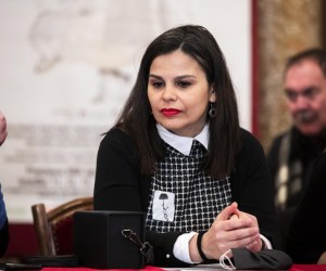 08.02.2022., Split - U atriju HNK Split odrzana je konferencija za medije povodom premijerne izvedbe drame "U malu je usa djava". Photo: Miroslav Lelas/PIXSELL