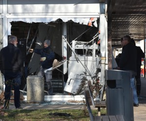 11.1.2022., Zagreb - U ranim jutarnjim satima u naselju Travno desilo se razbojstvo detoniranjem i plajackom bankomata. Photo: Davorin Visnjic/PIXSELL