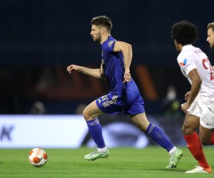 24.02.2022., stadion Maksimir, Zagreb - Uzvratna utakmica sesnaestine finala UEFA Europske lige, GNK Dinamo - FC Sevilla. Bruno Petkovic Photo: Luka Stanzl/PIXSELL