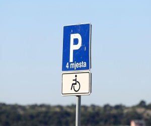 24.04.2018., Sibenik - Parkirno mjesto za invalide."nPhoto: Dusko Jaramaz/PIXSELL
