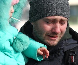 28.02.2022., Medyka, Poljska - Danas je velika guzva na granicnom prijelazu izmedju Poljske i Ukrajine u Poljskom gradu Medyka. Oko same granice podignuto je nekoliko satora u kojem se nalaze izbjeglice. Photo: Armin Durgut/PIXSELL