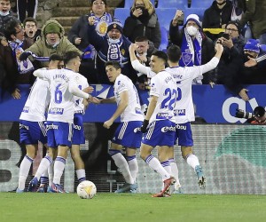 Partido de LaLiga SmartBank entre el Real Zaragoza y la Union Deportiva Almeria. En la imagen, . LaLiga SmartBank match between Zaragoza and Almeria. In this picture, . PUBLICATIONxNOTxINxESP