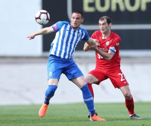 11.05.2019., stadion u Kranjcevicevoj ulici, Zagreb - Hrvatski Telekom Prva liga, 33. kolo, NK Lokomotiva - NK Osijek. Dejan Radonjic, Mile Skoric. "nPhoto: Luka Stanzl/PIXSELL