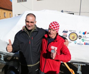 15.01.2022., Velika Gorica - Hrvatski branitelji Martin Cruickshank  i Werner Ilic su prva Hrvatska postava camca na vesla koji ce prijeci Atlantski ocean. Na dan kad je medjunarodna zajednica sluzbeno priznala Republiku Hrvatsku, prigodno zapocinju svoj izazovni pothvat plovidbe preko Atlantskog oceana. Photo: Luka Stanzl/PIXSELL