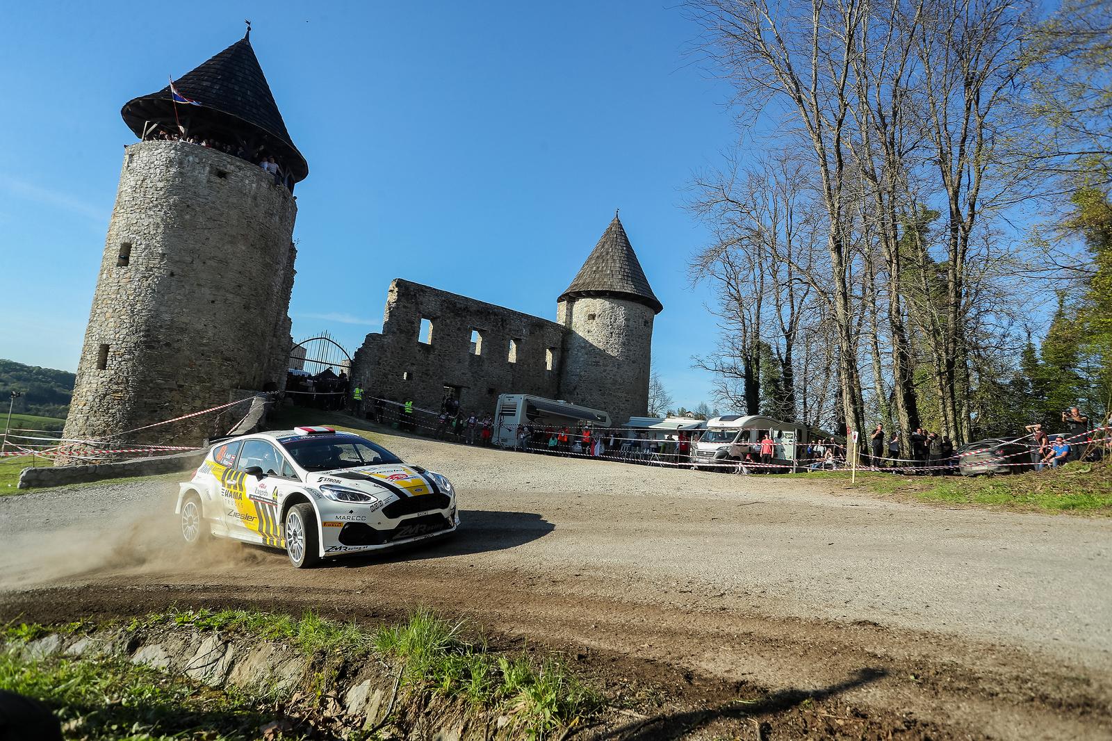 24.04.2021., Novigrad na Dobri - Drugi dan WRC Croatia Rally 2021, SS16 od Vinskog Vrha do Duge Rese. KEVIN RAITH Kevin RAITH i Christoph WOGERER. rPhoto: Luka Stanzl/PIXSELL