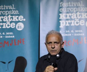 Zagreb, 05.06.2022. - Otvorenje 21. Festivala europske kratke prièe i razgovor s britanskim piscem Hanifom Kureishijem. Na fotografiji Hanif Kureishi. foto HINA/ Lana SLIVAR DOMINIÆ/ lsd