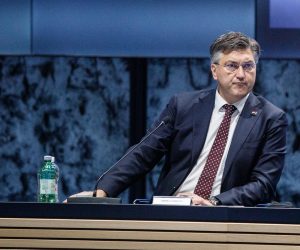 24.05.2022., Zagreb - U Nacionalnoj i sveucilisnoj knjiznici odrzana je Pravosudna konferencija u organizaciji Vrhovnog i Ustavnog suda Republike Hrvatske. Predsjednik Vlade Andrej Plenkovic   Photo: Davor Puklavec/PIXSELL