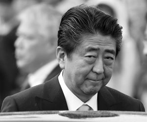 epa10058747 (FILE) - Japanese Prime Minister Shinzo Abe looks on as he leaves the Ground Self Defense Force's Asaka training ground after reviewing troops in Asaka, near Tokyo, Japan, 14 October 2018 (reissued 08 July 2022). According to Japan's national broadcaster, former Prime Minister Shinzo Abe died of his injuries on 08 July 2022, hours after being shot during an Upper House election campaign act to support a party candidate, outside a railway station in Nara, western Japan. He was 67. Abe had served as Japan's prime minister from 2006 to 2007 and again from 2012 to 2020. He was the longest-serving prime minister in the history of the country.  EPA/FRANCK ROBICHON *** Local Caption *** 54699196