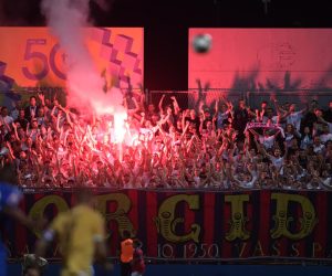 30.07.2022., stadion Varteks, Varazdin - 3. kolo SuperSport Hrvatske nogometne lige, NK Varazdin - HNK Hajduk.  Torcida  Photo: Igor Soban/PIXSELL