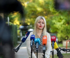 20.10.2021., Zagreb - Ivana Pavic Simetin, zamjenica ravnatelja Hrvatskoj zavoda za javno zdravstvo, komentirala je trenutnu epidemiolosku situaciju s obzirom na veliki porast novozarazenih. Photo: Goran Stanzl/PIXSELL