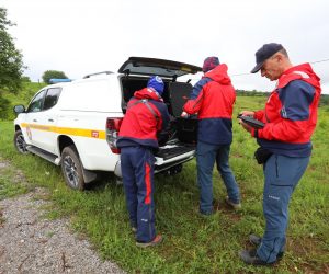 30.05.2022., Rakovica - Hrvatska gorska sluzba spasavanja u potragu za nestalim zrakoplovom Cessna na sirem podrucju Rakovice ukljucila se i sa dronovima i quadovima  Photo: Kristina Stedul Fabac/PIXSELL