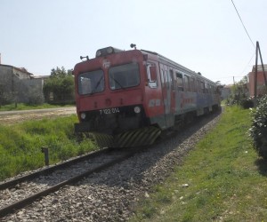 31.03.2014., Vodnjan - Mjesto gdje je sinoc zbog nepaznje djevojke vlak naletio na nju dok je setala prugom. r Photo: Dusko Marusic/PIXSELLr