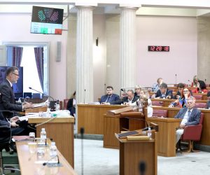 27.05.2022., Zagreb - Zastupnici glasovanjem zavrsavaju tjedni rad. Iako bi se glasovanje moglo oduziti zbog stanki i amandmana nema sumnje da ce vladajuca vecina odratiti sve kako su planirali. Photo: Patrik Macek/PIXSELL