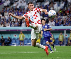 05.12.2022., stadion Al Janoub, Al Wakrah, Katar - FIFA Svjetsko prvenstvo, osmina finala, Japan - Hrvatska. Ante Budimir Photo: Igor Kralj/PIXSELL