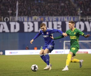 10.02.2023., stadion Maksimir, Zagreb - SuperSport HNL, 21. kolo, GNK Dinamo - NK Istra 1961. Stefan Ristovski, Mauro Perkovic Photo: Luka Stanzl/PIXSELL