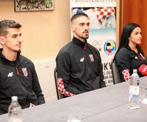 12.11.2021., Zagreb - Hotel International. Konferencija za medije povodom odlaska seniorske karate reprezentacije na Svjetsko prvenstvo u Dubai.
 Photo: Marin Tironi/PIXSELL