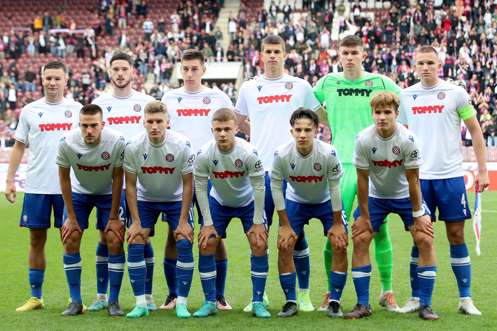 21.04.2023., Stade de Geneve, Zeneva, Svicarska - Liga prvaka mladih, polufinale, HNK Hajduk - Milan AC. Momcad Hajduka Photo: Luka Stanzl/PIXSELL