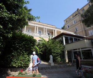 21.07.2017. Opatija - Grand Hotel Belvedere. Turist iz Ceske poginuo na ptostoru sobe i balkona na prvom katu. rPhoto: Goran Kovacic/PIXSELL