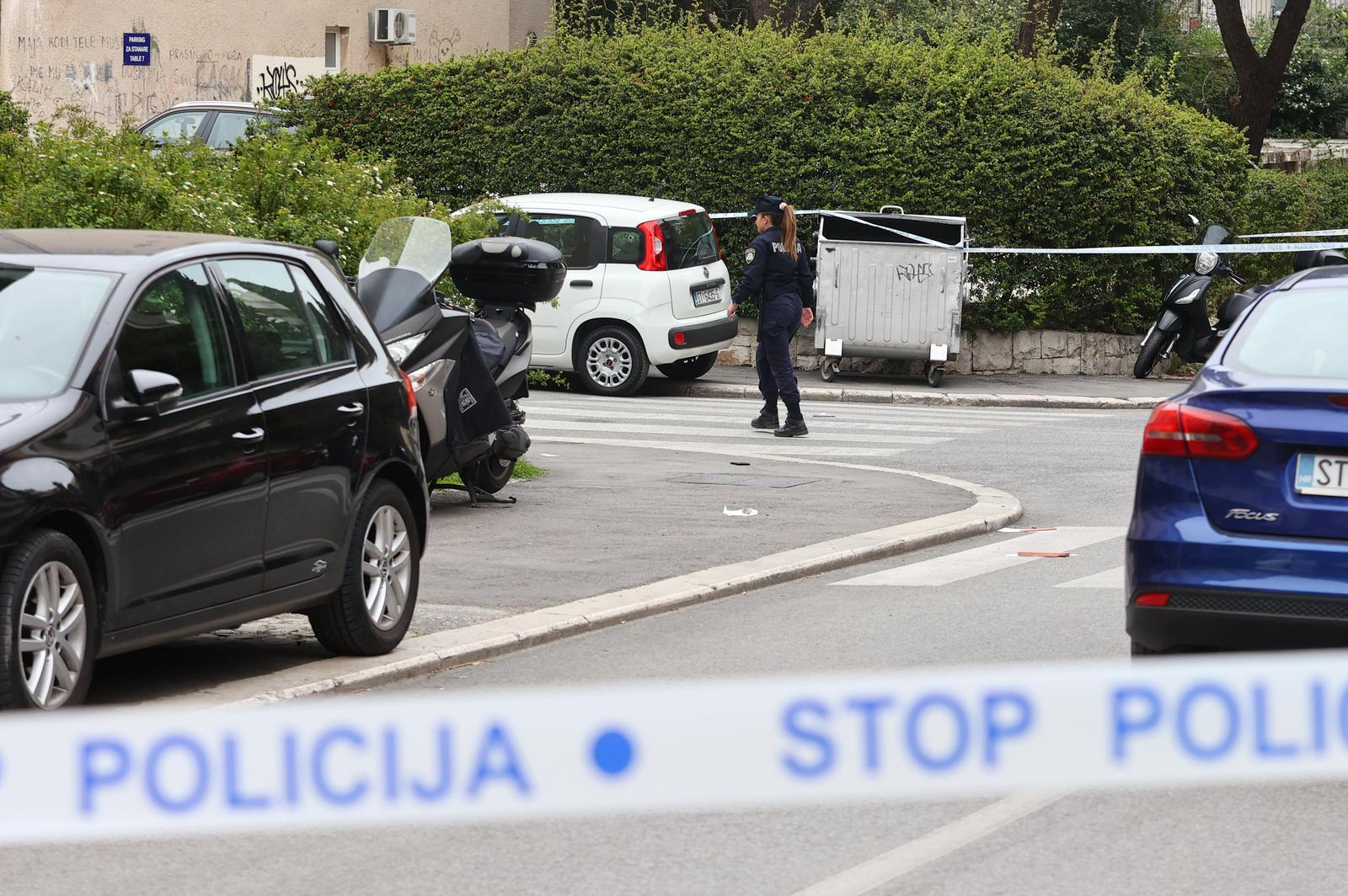 11.04.2023., Split - Malo prije 16 sati doslo je do pucnjave na splitskim Skalicama gdje je ranjena jedna osoba. Photo: Miroslav Lelas/PIXSELL