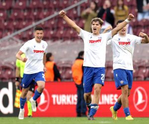 21.04.2023., Stade de Geneve, Zeneva, Svicarska - Liga prvaka mladih, polufinale, HNK Hajduk - Milan AC. Rokas Pukstas Photo: Luka Stanzl/PIXSELL