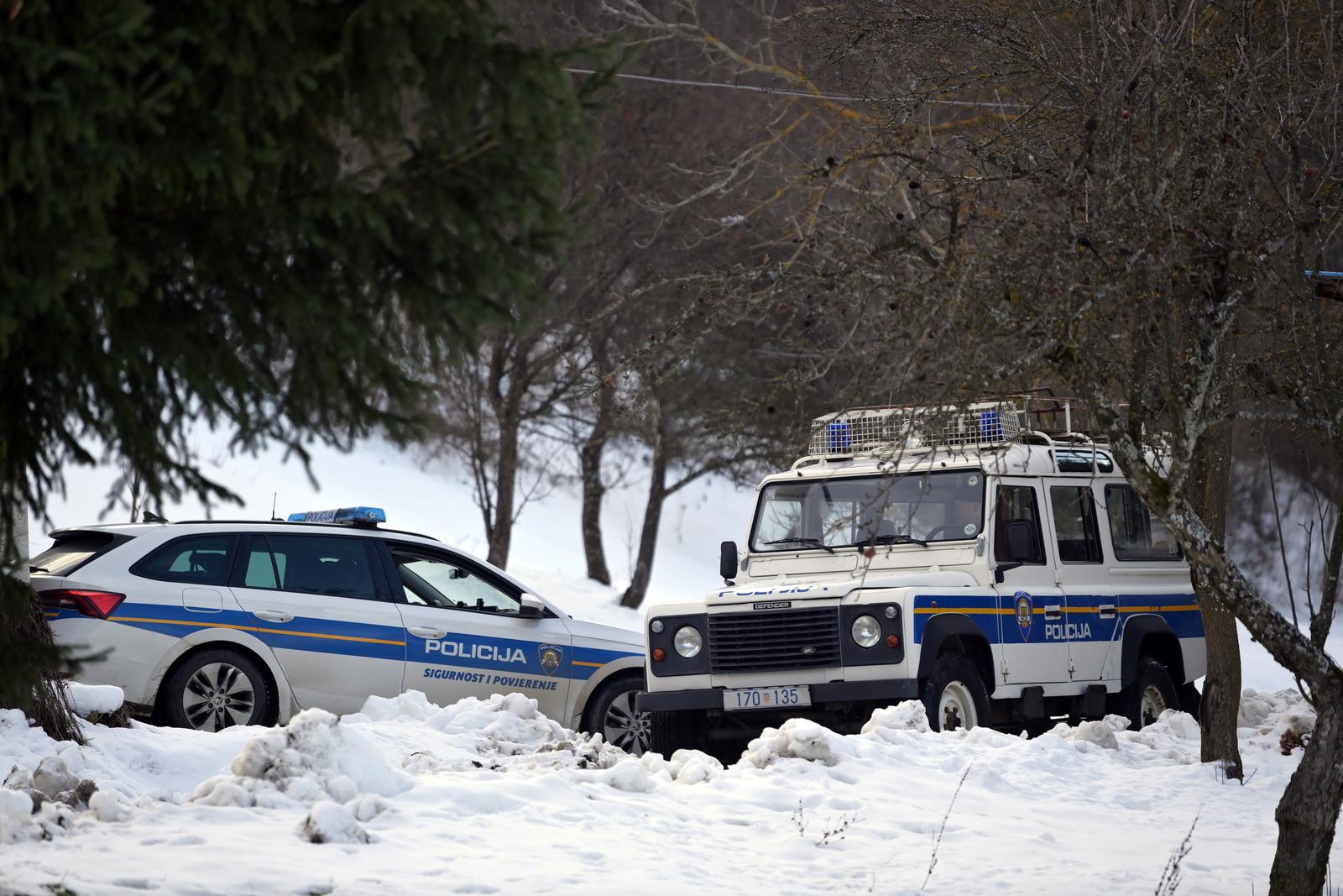 30.01.2023.,  Hlevnica - Mrtva beba pronadjena je u mjestu Hlevnica u Zagorju, opcina Djurmanovec. Policija na mjestu nesretnog dogadjaj obavlja ocevid.  Photo: Igor Soban/PIXSELL