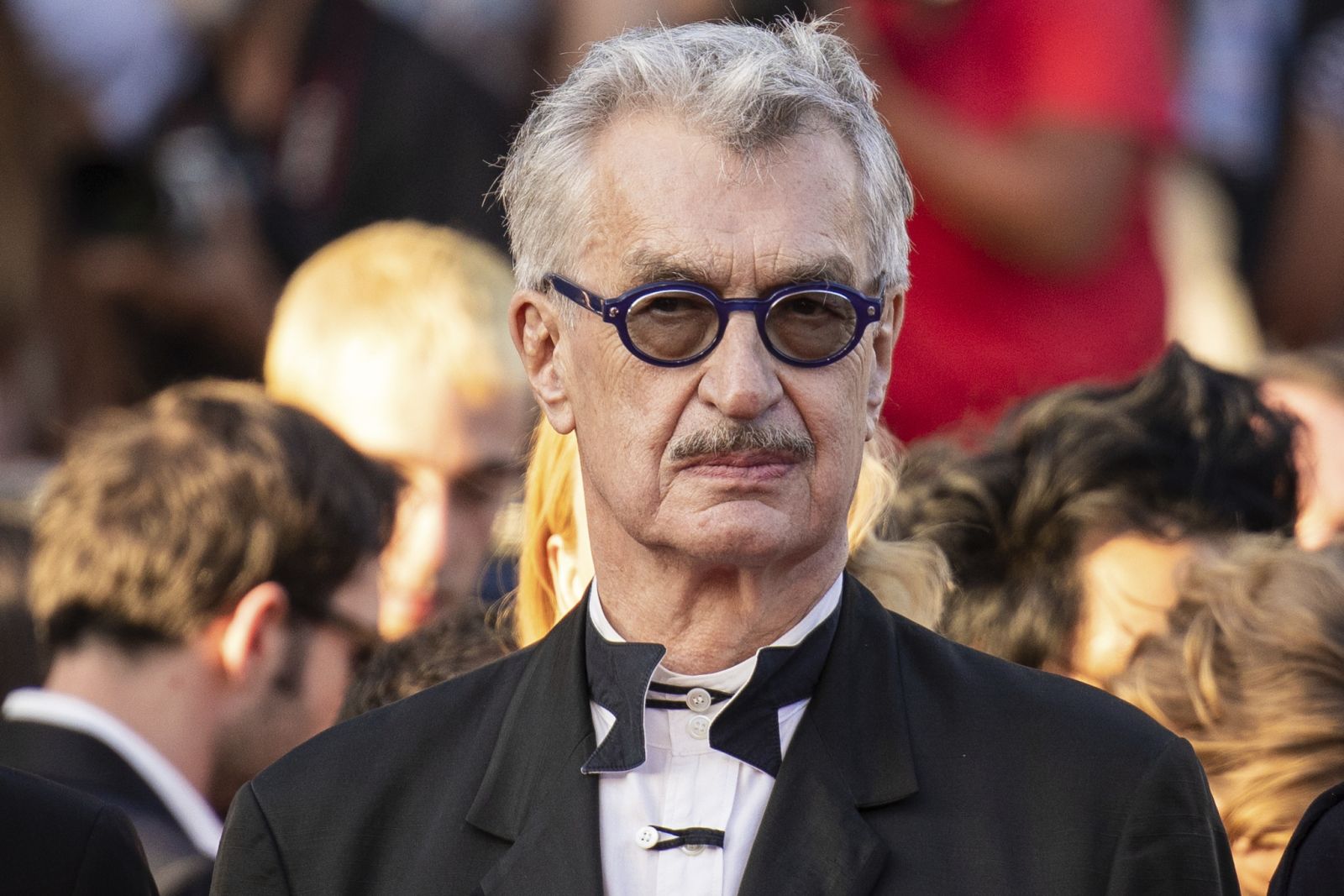 Wim Wenders poses for photographers upon arrival at the awards ceremony during the 76th international film festival, Cannes, southern France, Saturday, May 27, 2023. (Photo by Vianney Le Caer/Invision/AP)