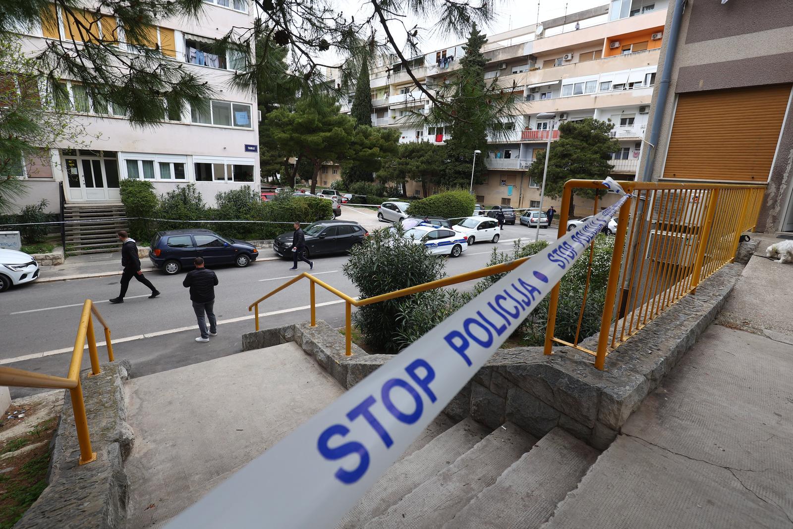 11.04.2023., Split - Malo prije 16 sati doslo je do pucnjave na splitskim Skalicama gdje je ranjena jedna osoba. Photo: Miroslav Lelas/PIXSELL