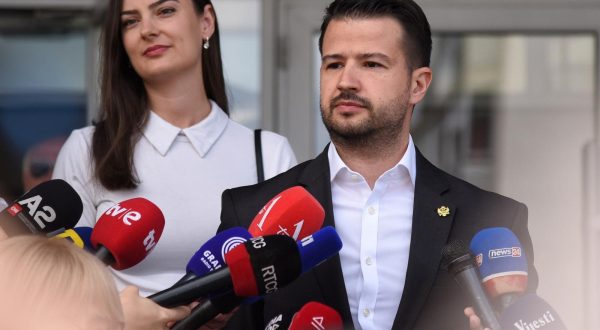 11, June, 2023, Podgorica - The President of Montenegro, Jakov Milatovic, used his civic duty and voted in the University Center in the parliamentary elections accompanied by his wife Milena. Milena Milatovic, Jakov Milatovic. Photo: R.R./ATAImages

11, jun, 2023, Podgorica - Predsednik Crne Gore Jakov Milatovic iskoristio je svoju gradjansku duznost i glasao je u Univerzitetskom centru na parlamentarnim izborima u pratnji supruge Milene. Photo: R.R./ATAImages Photo: R.R./ATAImages/PIXSELL