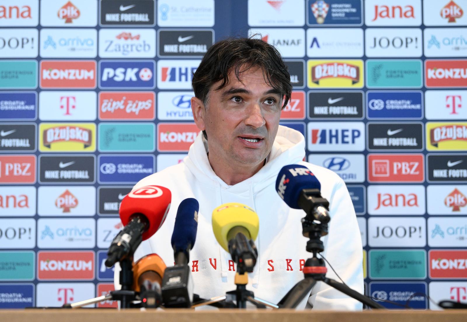 15.06.2023., Rotterdam - U hotelu Van der Valk Schiedam izbornik Hrvatske nogometne reprezentacije Zlatko Dalic odrzao konferenciju za medije. Photo: Marko Lukunic/PIXSELL