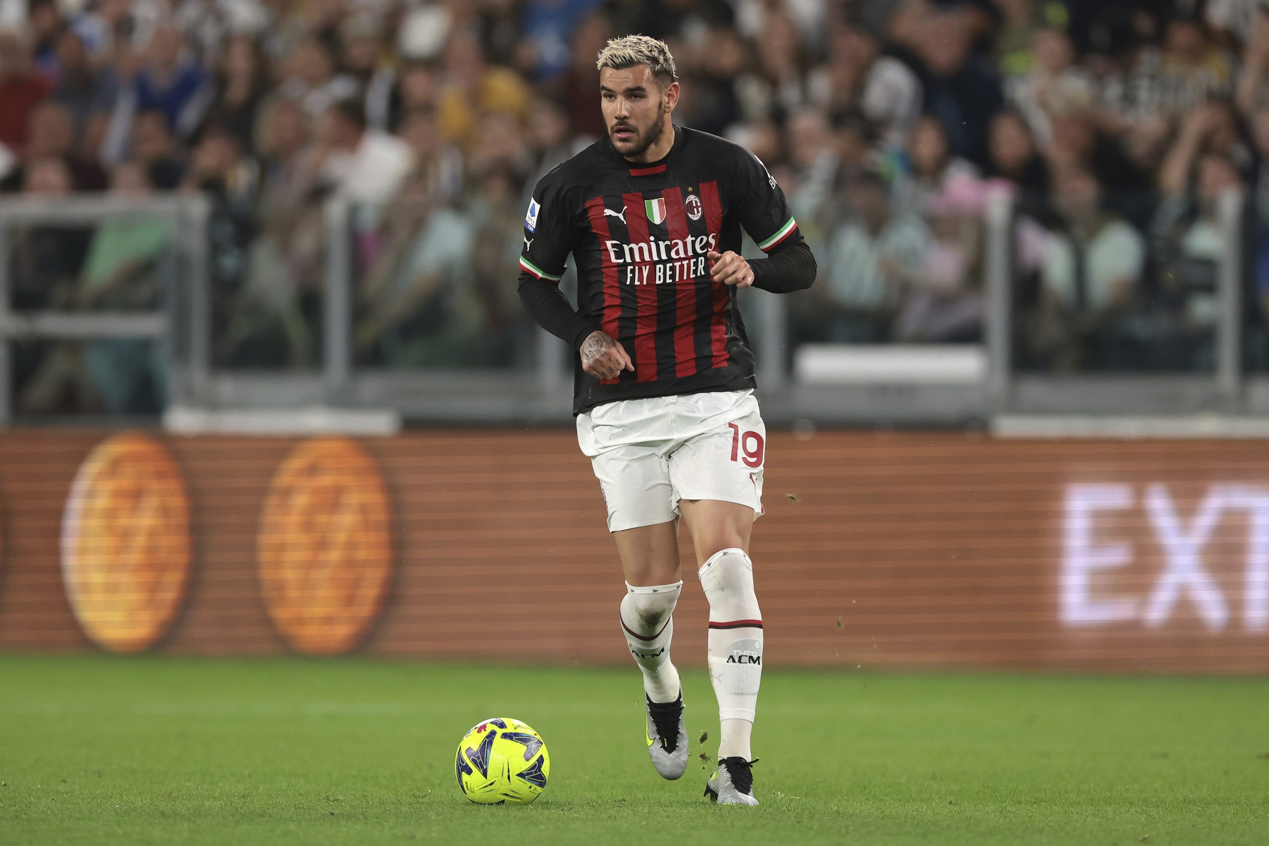 May 28, 2023, Turin: Turin, Italy, 28th May 2023. Theo Hernandez of AC Milan during the Serie A match at Allianz Stadium, Turin. (Credit Image: Â© Jonathan Moscrop/Sportimage/Cal Sport Media) (Cal Sport Media via AP Images)