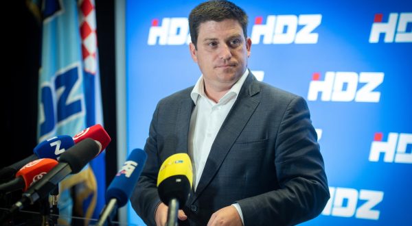 13.7.2023., Zagreb - Oleg Butkovic dao je izjavu za medije nakon sjednice sireg Predsjednistva HDZ-a. Photo: Neva Zganec/PIXSELL