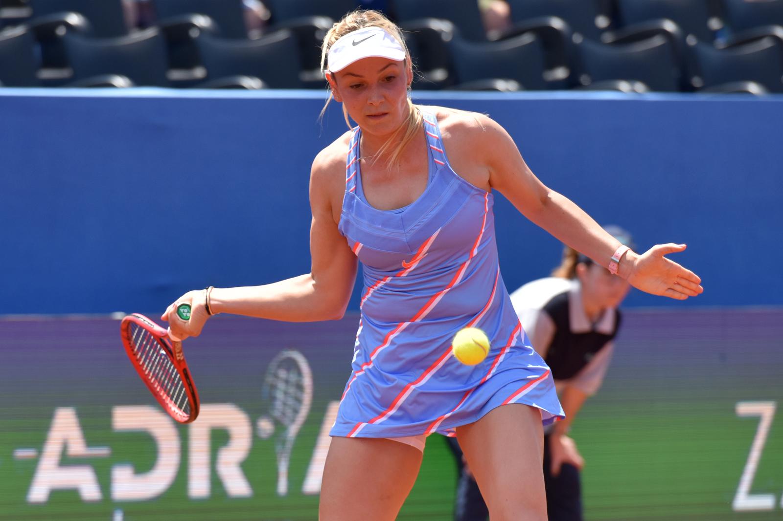 20.06.2020., Zadar - Teniski turnir Adria tour: Egzibicijski mec, Olga Danilovic i Donna Vekic. Donna Vekic. rPhoto: Dino Stanin/PIXSELL