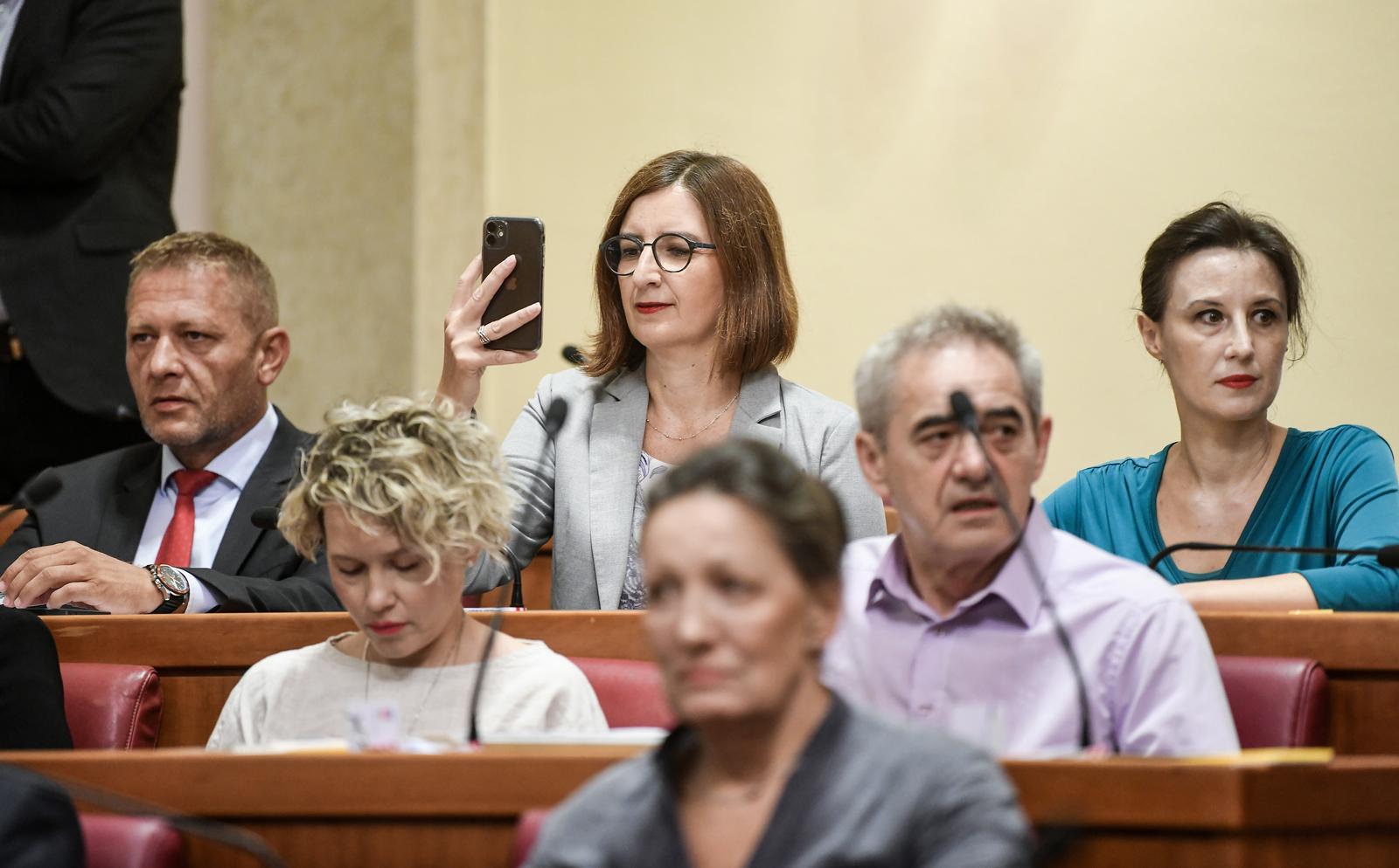 23.07.2023., Zagreb - Treci dan izvanredne sjednica Sabora. Kreso Beljak, Marijana Puljak, Dalija Oreskovic Photo: Josip Regovic/PIXSELL